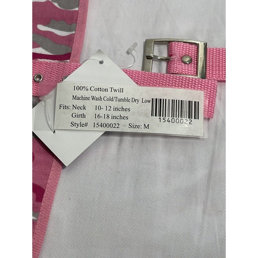 5th Ave Pet Collection Sz Medium Pink Camo Harness Jacket Buckle Closure New - Picture 4 of 8